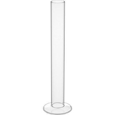 Vaso Decorativo Enfeite Casa Tubo Home&co Borossilicato 30x8x8cm Transparente