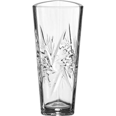 Vaso Decorativo Enfeite Casa Triangular Home&co Eco Crystal 23x10x10cm Transparente