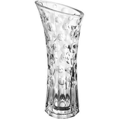 Vaso Decorativo Enfeite Casa Floreiro Home&co Vidro 24x10x10cm Transparente
