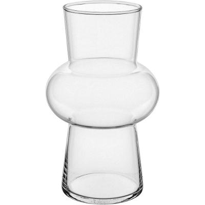Vaso Decorativo Enfeite Casa Eclipse Home&co Vidro 20x12x12cm Transparente