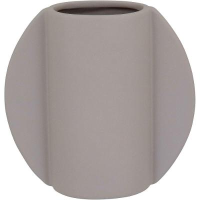 Vaso Decorativo Enfeite Casa Cerâmica 17x17x17cm Branco