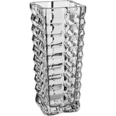 Vaso Decorativo Enfeite Casa Quadrado Home&co Eco Crystal 29x12x12cm Transparente