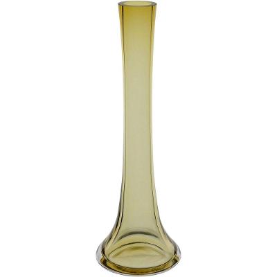 Vaso Decorativo Enfeite Casa Tubo Home&co Vidro 25x8x8cm Verde
