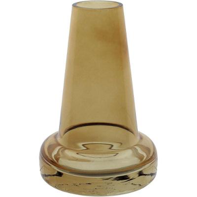 Vaso Decorativo Enfeite Casa Home&co Vidro 14x9x9cm âmbar