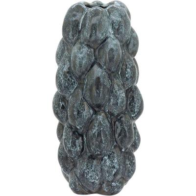 Vaso Decorativo Enfeite Casa Cerâmica 34x15x15cm Cinza