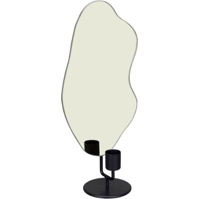 Castiçal Decorativo Porta Vela Home&co Metal 31x15x8cm Dourado