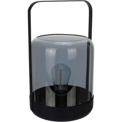 Castiçal Porta Vela Decorativo Home&co Metal 19x12x12cm Fume