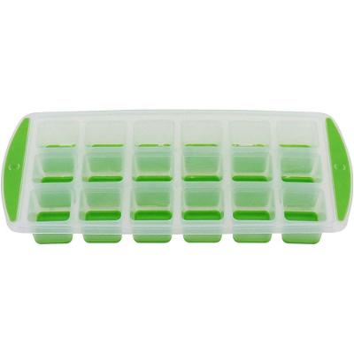 Forma De Gelo Plástico 3x13x27cm Verde