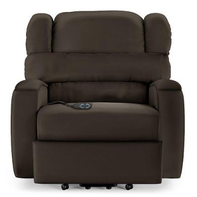 Poltrona Do Papai Reclinável Kalie Elevação Lift Elétrico Fh9 Pu Marrom - Mpozenato