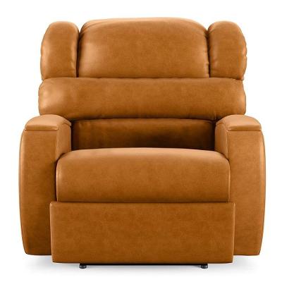 Poltrona Do Papai Reclinável Kalie Elétrica Botão Led Fh9 Pu Whisky - Mpozenato