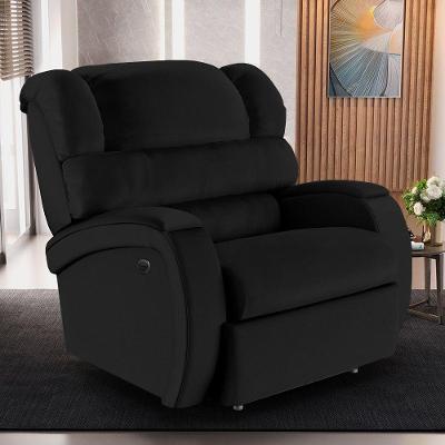 Poltrona Do Papai Reclinável Kalie Power Elétrica Fh9 Pu Preto - Mpozenato