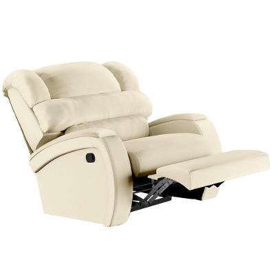 Poltrona Do Papai Reclinável Kalie Manual Gatilho Fh9 Pu Bege - Mpozenato