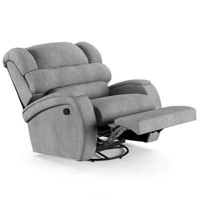 Poltrona Do Papai Reclinável Kalie Glider Giratória Fh9 Linho Cinza - Mpozenato