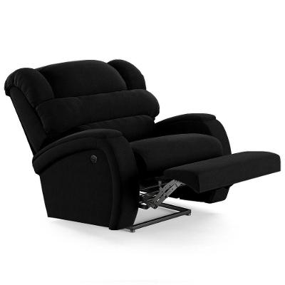 Poltrona Do Papai Reclinável Kalie Power Elétrica Massagem Fh9 Veludo Preto - Mpozenato