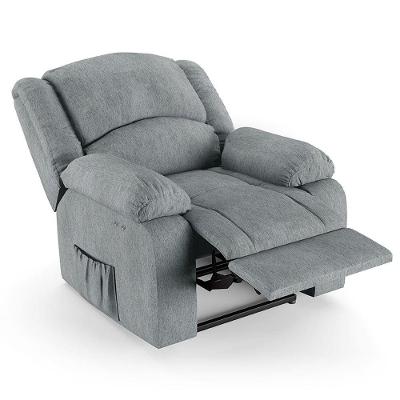 Poltrona Do Papai Reclinável Pietra Power Touch Usb Fh9 Linho Cinza - Mpozenato