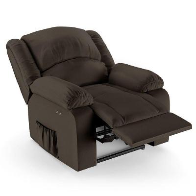 Poltrona Do Papai Reclinável Pietra Power Touch Usb Fh9 Pu Marrom - Mpozenato