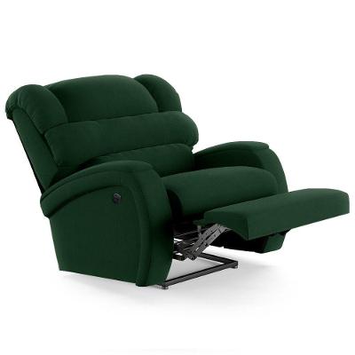 Poltrona Do Papai Reclinável Kalie Power Elétrica Massagem Fh9 Veludo Verde - Mpozenato