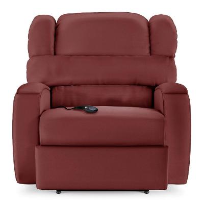 Poltrona Do Papai Reclinável Kalie Controle Power Elétrico Fh9 Pu Vermelho - Mpozenato