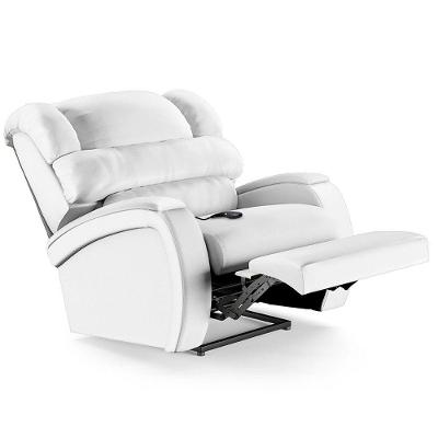 Poltrona Do Papai Reclinável Kalie Controle Power Elétrico Usb Fh9 Pu Branco - Mpozenato