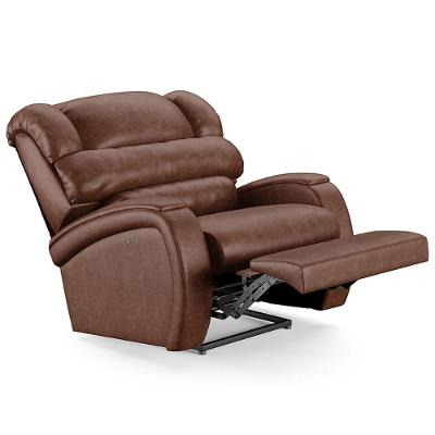 Poltrona Do Papai Reclinável Kalie Power Touch Usb Fh9 Pu Marrom Brilho - Mpozenato