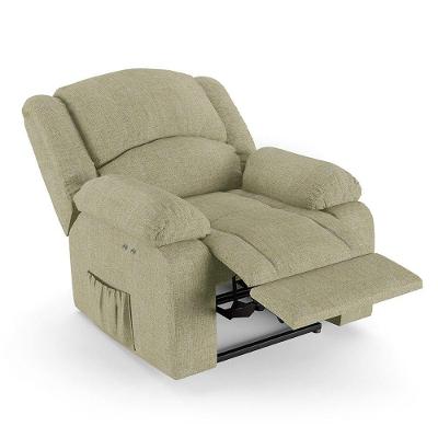 Poltrona Do Papai Reclinável Pietra Power Touch Usb Fh9 Linho Bege - Mpozenato