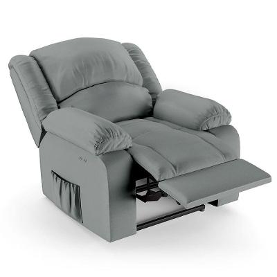 Poltrona Do Papai Reclinável Pietra Power Touch Usb Fh9 Pu Cinza - Mpozenato