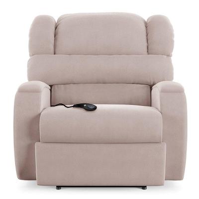 Poltrona Do Papai Reclinável Kalie Controle Power Elétrico Usb Fh9 Veludo Rosê - Mpozenato