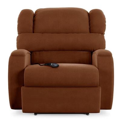 Poltrona Do Papai Reclinável Kalie Controle Power Elétrico Usb Fh9 Veludo Terracota - Mpozenato