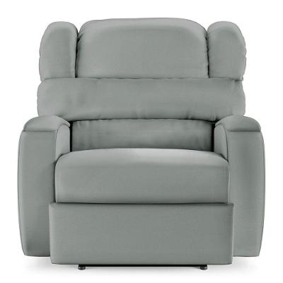 Poltrona Do Papai Reclinável Kalie Power Touch Massagem Fh9 Pu Cinza - Mpozenato