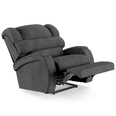 Poltrona Do Papai Reclinável Kalie Power Touch Massagem Fh9 Linho Grafite - Mpozenato