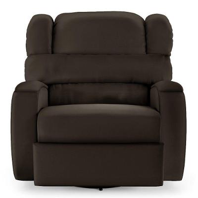 Poltrona Do Papai Reclinável Kalie Glider Giratória Usb Fh9 Pu Marrom - Mpozenato