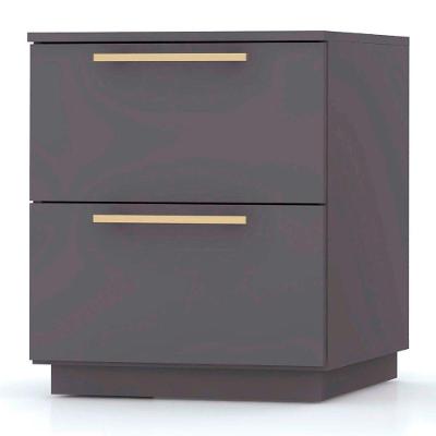 Mesa De Cabeceira 2 Gavetas 50cm Dubai Fendi - Vlr Móveis