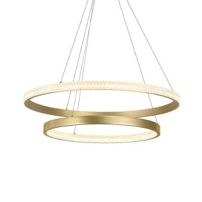 Lustre Pendente Nordecor Bean 2458 Dourado Led Bivolt