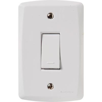 Conjunto 4x2 Com 1 Interruptor Simples 10 A 250 V Tramontina Lux2 Branco 120 Unidades