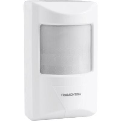 Sensor De Presença 180° Articulado Frontal Tramontina Bivolt Com Fotocélula Branco