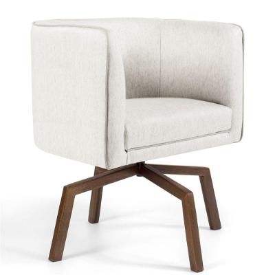 Poltrona Giratória Base Ka Betina D02 Linho Creme A-48