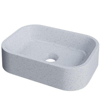 Cuba De Apoio Retangular Para Banheiro Lavabo C01 Br37w Branco Granit Matte - Lyam