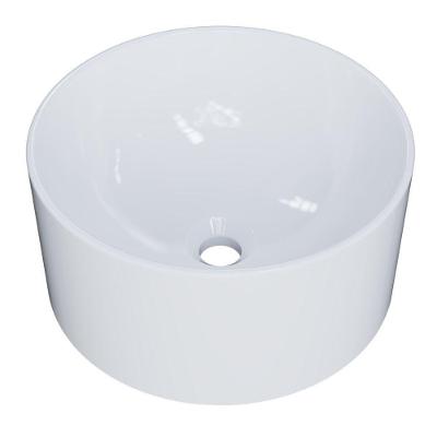 Cuba De Apoio Redonda Para Banheiro Lavabo C01 Bl30w Branco - Lyam