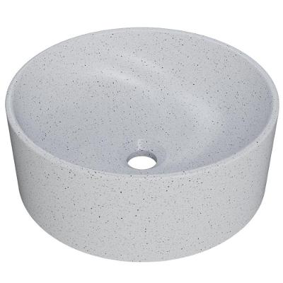 Cuba De Apoio Redonda Para Banheiro Lavabo C01 Bl34w Branco Granit Matte - Lyam