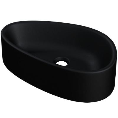 Cuba De Apoio Gota Para Banheiro Lavabo C01 Bg43w Preto Matte Fosca - Lyam