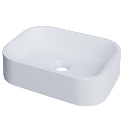 Cuba De Apoio Retangular Para Banheiro Lavabo C01 Br37w Branca Matte Fosca - Lyam