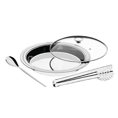 Kit Para Servir Tramontina Ciclo Redondo Em Aço Inox 3 Peças