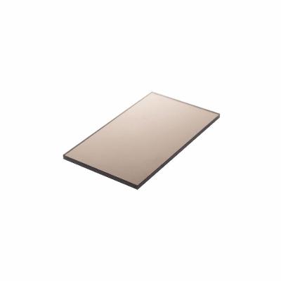 Chapa De Policarbonato Compacto Bronze 3mm 2,00m X 6,00m