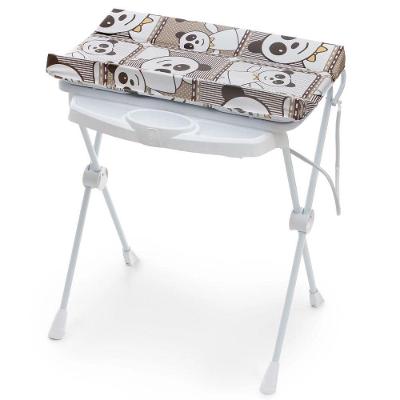 Banheira de Bebê Plástica Galzerano Classic 7045 com Trocador e Suporte Panda