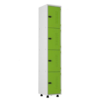 Armário Roupeiro Aço 4 Portas Academia Guarda Volume Ea701 Verde
