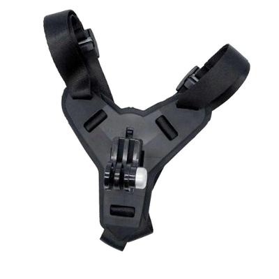 Fivela com Adaptador Capacete Queixeira para GoPro e Similares Cor Preto