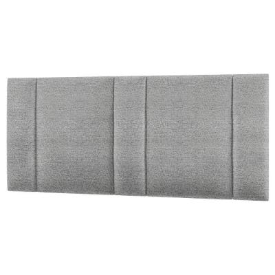 Cabeceira Estofada Cama Casal Queen Size Com Led Moderna 160 Cm Cor:linho Cinza