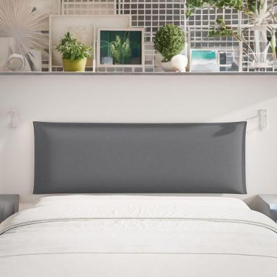 Painel Cabeceira De Parede Perro 1,40 Cama Casal Estofada cinza