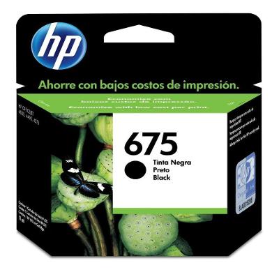 Cartucho De Tinta Hp 675 Cn690al Officejet 4000 4400 4575 | Preto | Original Hp
