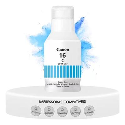 Tinta Canon Gi-16c Gi16c Ciano | Mega Tank Gx6010 Gx7010 Gx5010 | 132ml
